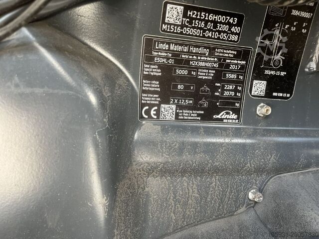 Ηλεκτρικό περονοφόρο τετράτροχο Linde E50HL-01