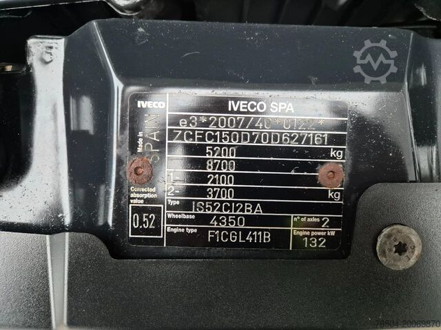 Laadplatform Iveco Daily 50C18 Pritsche 3.0D Euro 6 Hi-Matic GVW 3...