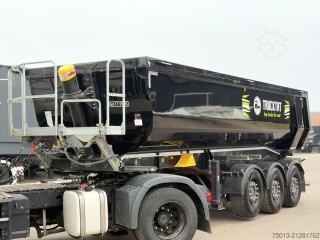 Tipper semitrailer SCHWARZMÜLLER ALU Halfpipe 25 cbm, 5 t. leer, MIETEN?