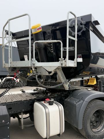 Tipper semitrailer SCHWARZMÜLLER ALU Halfpipe 25 cbm, 5 t. leer, MIETEN?