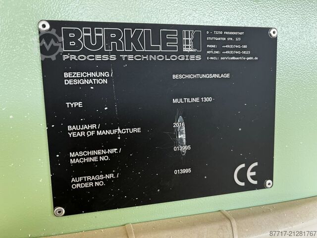 Rolcoater BÜRKLE Multiline SKA-1300