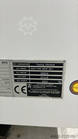 CNC turning and milling center Mazak Quick Turn Smart 200L
