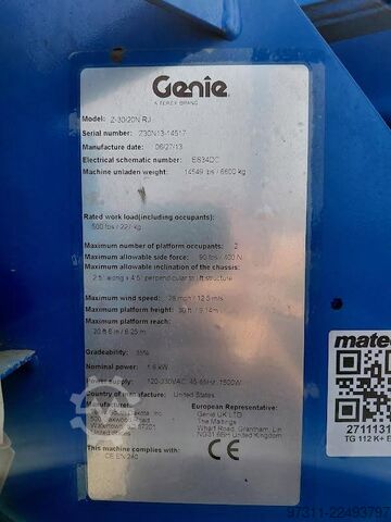Scharnierende telescopische hoogwerker Genie Z-30/20N RJ
