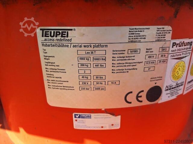 Hefplatform Teupen LEO 36 T