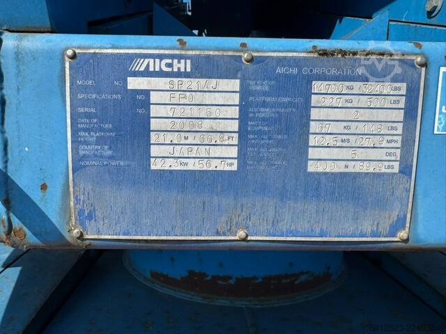 Telescopisch platform Aichi SP 21 AJ