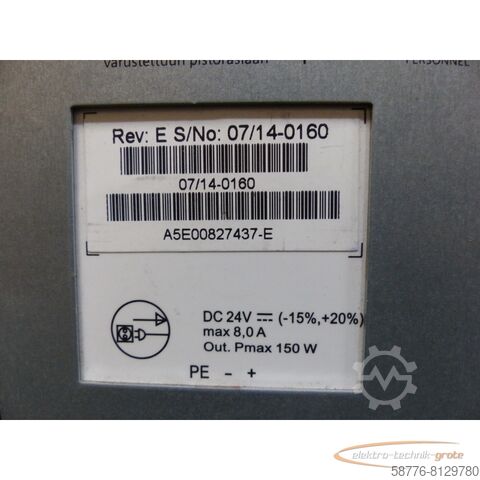 Siemens component Siemens 6BK1000-0AE30-0AA0 Box PC 627-KSP EA X-MC SN:VPV7003348 , ohne Festplatte