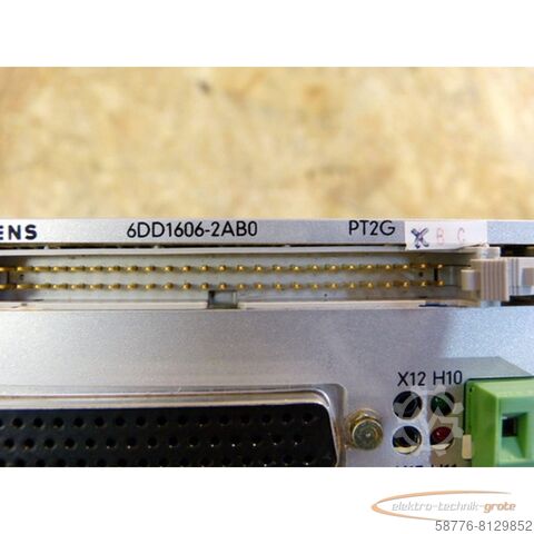 Componente Siemens 6DD1606-2AB0 Prozessmodul