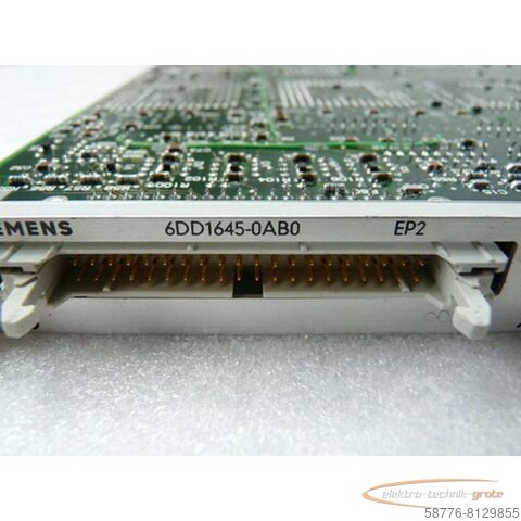 Component Siemens 6DD1645-0AB0 EP2 Simadyn Steuerplatine SN HO.26501-B
