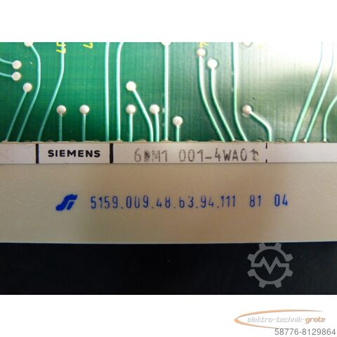 Componenta Siemens 6DM1001-4WA01 PAC C-Modul