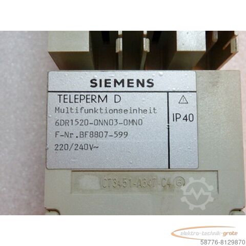 Komponent Siemens 6DR1520-0NN03-0MN0 Einh.