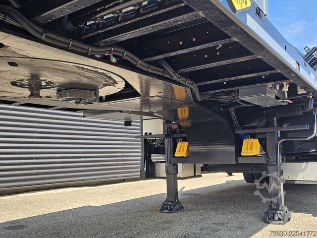Nízký nakladač Broshuis 3ABSD / EXTENADABLE / HIAB 95 tm + JIB / ELECTR...