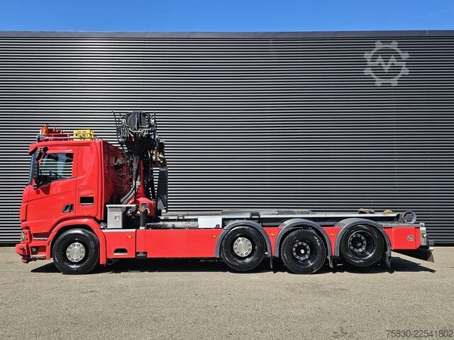 Système de bras à crochet Scania R580 V8 XT 8x2/4 / PALFINGER EPSILON + 25 T HOO...