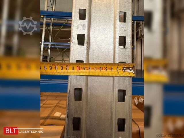 Tungt reol ca. 14,20 lfm BITO P4 Palettenregale H:680cm, 3000kg Fachlast, Hochregale
