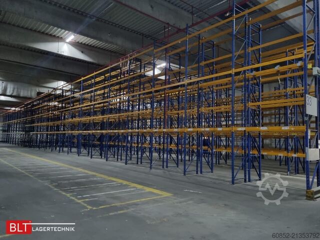 Tungt lagerreol, industrireol, højlagerreol Jungheinrich Delta – 101 lfm, Höhe 7,50m Boden + 3 Ebenen | Fachlast 2700 kg