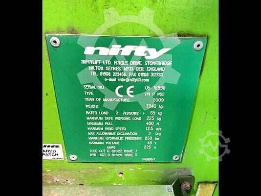 Platforma podnosząca Nifty Lift HR17 NDE