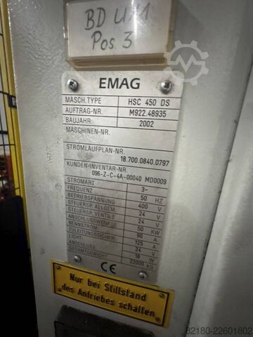 Függőleges eszterga EMAG VSC 450 DS