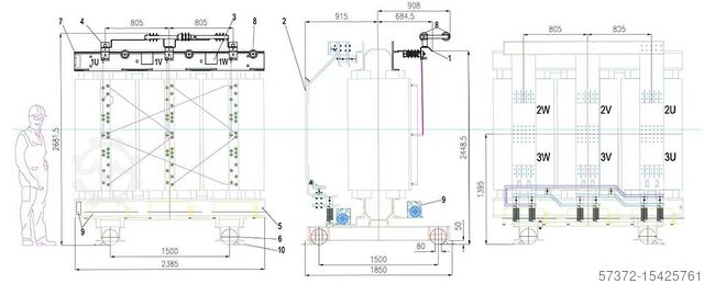 Driefasige giethars transformator RITZ DTR105000