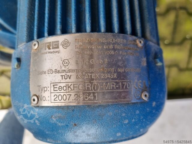 Roestvaststalen tank met ATEX-roerwerk Waldner GmbH