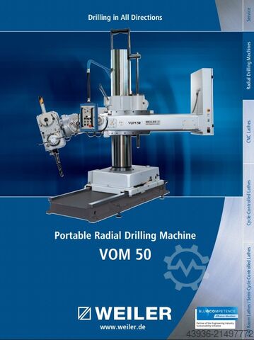 Wiertarka promieniowa WEILER - VOM 50 WEILER VOM50