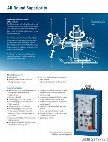 Wiertarka promieniowa WEILER - VOM 50 WEILER VOM50