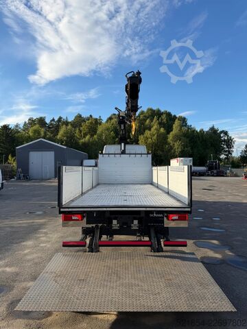 Laadplatform Scania P320 Flatbed-truck + HIAB X-HiPro 162 E4, 2019
