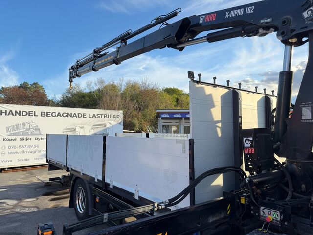 Laadplatform Scania P320 Flatbed-truck + HIAB X-HiPro 162 E4, 2019