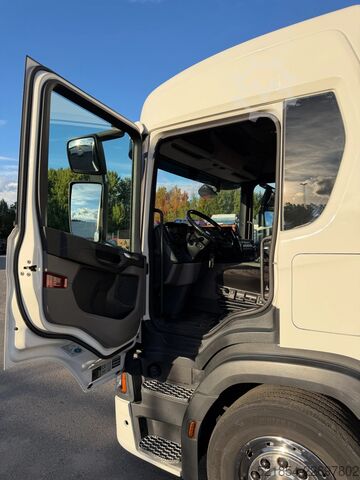 Laadplatform Scania P320 Flatbed-truck + HIAB X-HiPro 162 E4, 2019