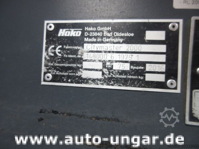 Utcaseprő Hako Citymaster CM 2000 Kehrmaschine 4-Rad