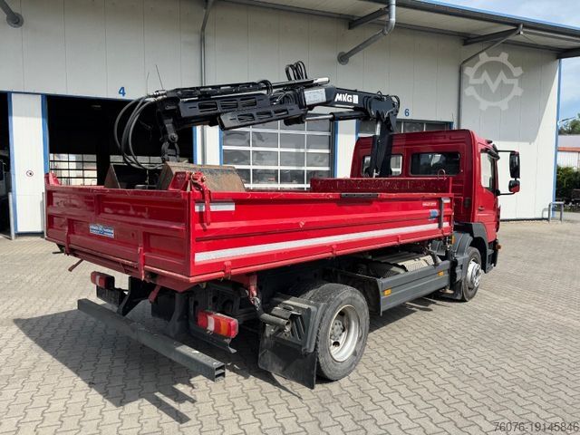 Driezijdige kipper MERCEDES-BENZ Atego 1227 K Kran Funk-FB Greifer 3 Sitze