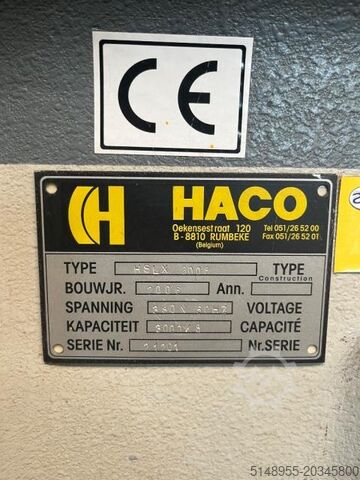 Hydraulické gilotinové nůžky HACO HSLX 3008