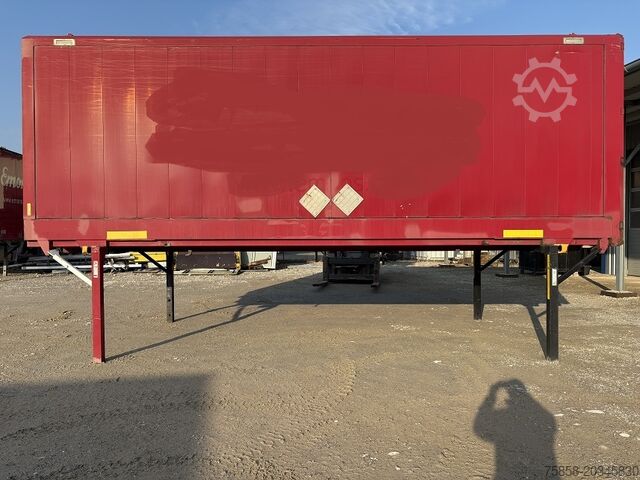 Caisse mobile avec fourgon Krone 7,45m Wechselkoffer mit Türen