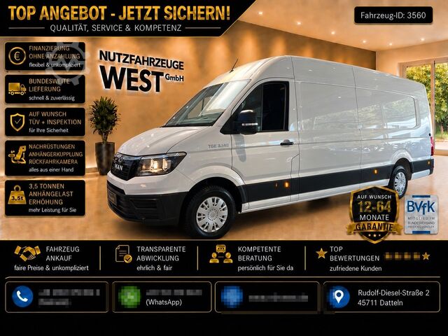 Bestelwagen met verhoogd dak MAN TGE 3.140 Maxi XXL Hoch+Extra Lang*Garantie*L5H2