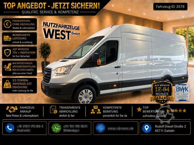 Bestelwagen met verhoogd dak FORD Transit Maxi XXL Hoch+Lang*Klima*AHK*Garantie*