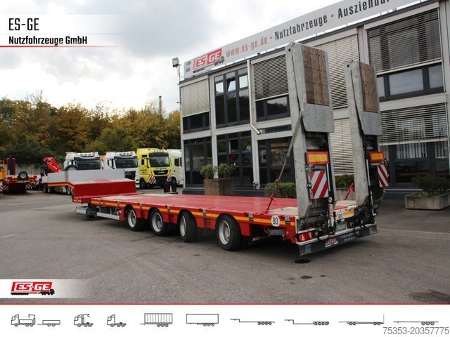 Low loader semitrailer FAYMONVILLE MAX Trailer MAX100 Semi-Tieflader 205er