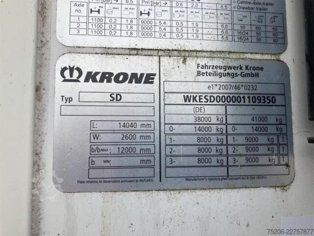 Chladírenský návěs Krone Cool Liner Duoplex Steel Standard