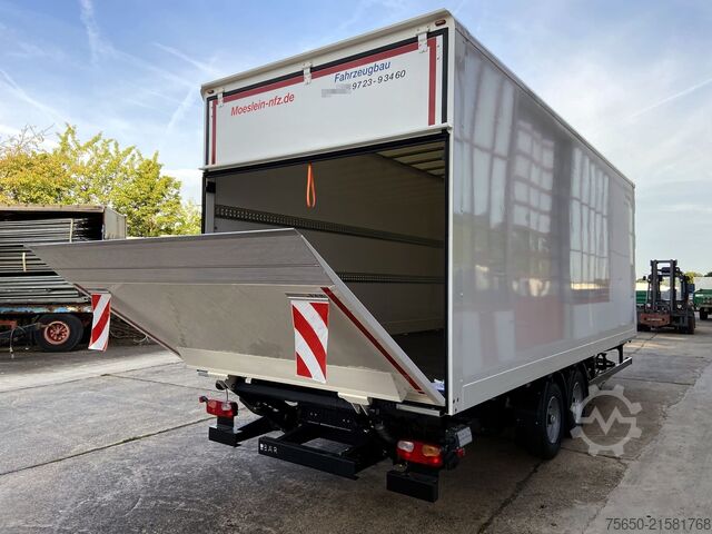 Box trailer Möslein TKO105 D-L 7 m  Tandem Koffer, Ladebordwand 1,5 t + DurchladbarNeufahrzeug --