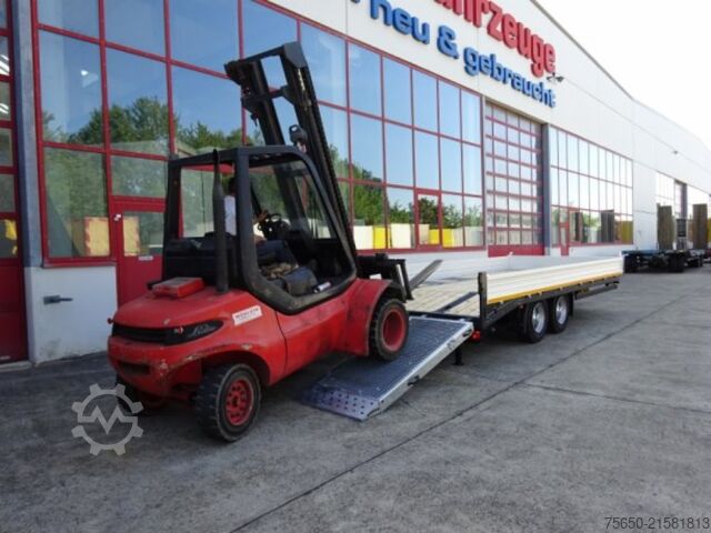 Low loader trailer Möslein TTT 13 6,2 BR Weiß  Neuer 13 t GG Tandemtieflader mit Breiten Rampen
