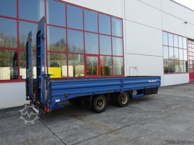 Low loader trailer Müller Mitteltal ETUE-TA 18,0  18 t GG Tandemtieflader