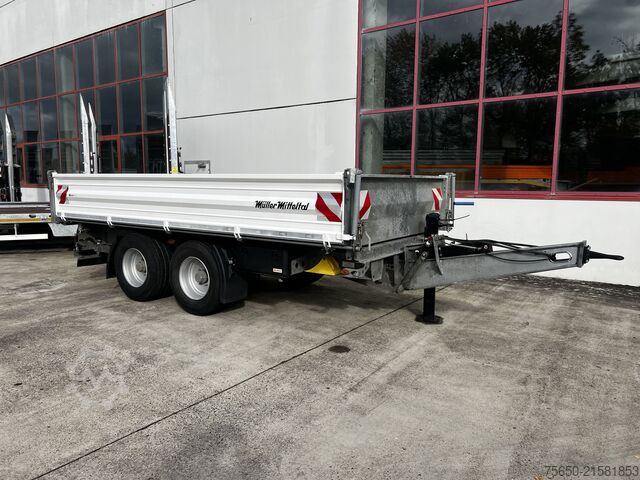 Three-way tipper trailer Müller Mitteltal TA-2  14,4 t Tandemkipper- Tieflader Breitbereifung NEUWERTIG