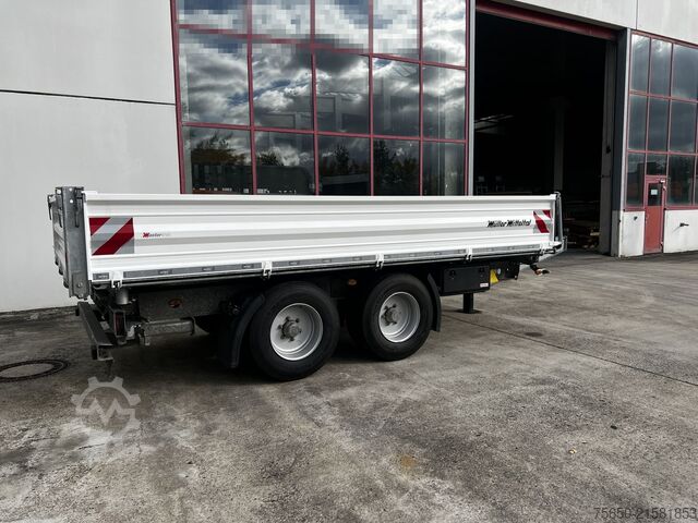 Three-way tipper trailer Müller Mitteltal TA-2  14,4 t Tandemkipper- Tieflader Breitbereifung NEUWERTIG