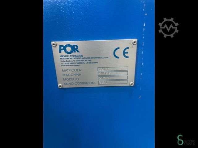 Πρέσα μπρικετοποίησης POR A 100 N 2012 POR A 100 N