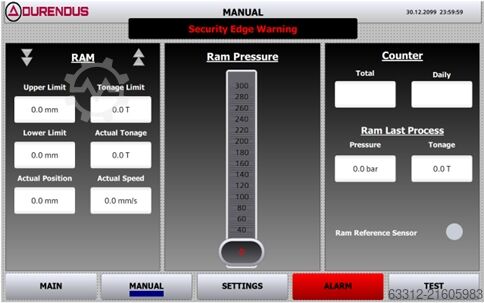 Portalskruvpress Durendus Richtpresse