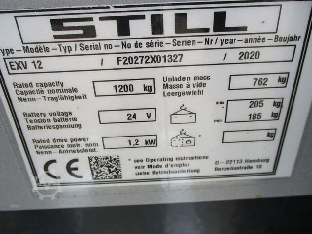 Carretilla elevadora STILL EXV12