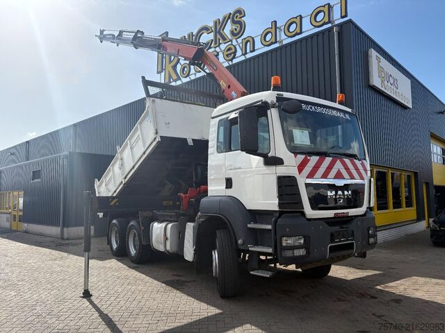 Crane MAN TGS 33.400 + PALFINGER PK16502 + 6X4 + TIPPER +...
