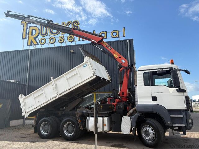 Crane MAN TGS 33.400 + PALFINGER PK16502 + 6X4 + TIPPER +...