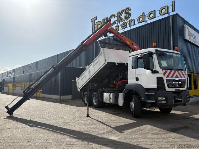 Crane MAN TGS 33.400 + PALFINGER PK16502 + 6X4 + TIPPER +...