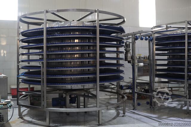 Spiral Soğutma Konveyörü / Gıda İşleme Custom / OEM (Stainless Steel) Ambient Spiral Cooling Conveyor Tower