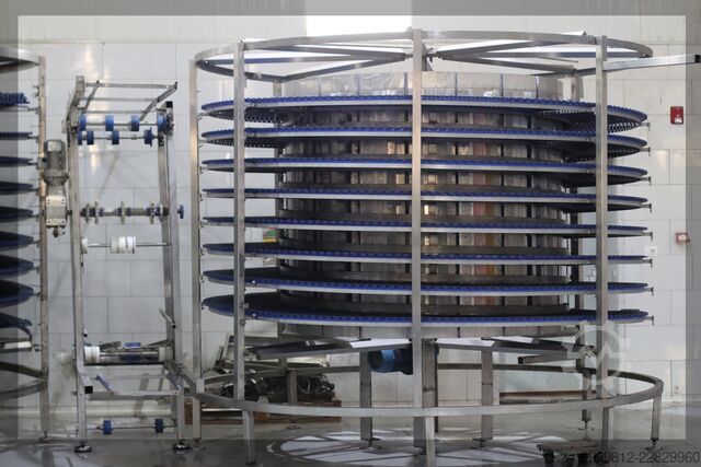 Spiral Soğutma Konveyörü / Gıda İşleme Custom / OEM (Stainless Steel) Ambient Spiral Cooling Conveyor Tower