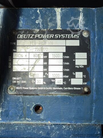 Blokverwarmingscentrale MWM TCG 2016 V16