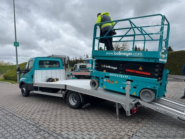 Bestelwagen autodrager IVECO Maschinentransporter Arbeitsbühnentransporter